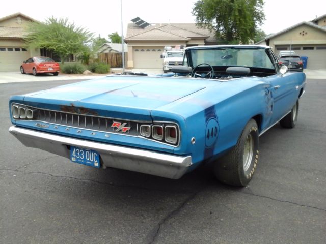 1968 Dodge Coronet R/T 440 HP Factory A/C Highly Optioned