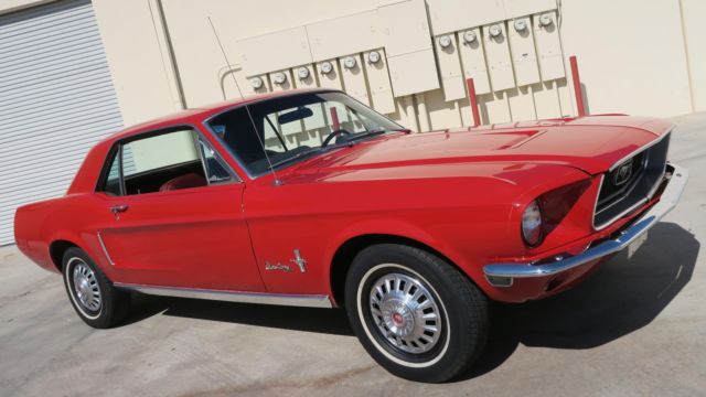1968 Ford Mustang 289 C CODE SAN JOSE WEST COAST CAR! P/S!CANDYAPPLE