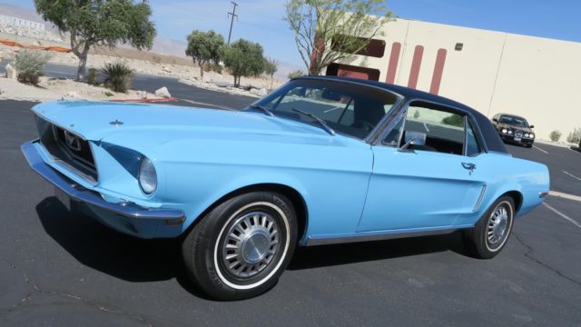 1968 Ford Mustang 302 J CODE! P/S! PWR DISC! WEST COAST CAR! CLEAN!