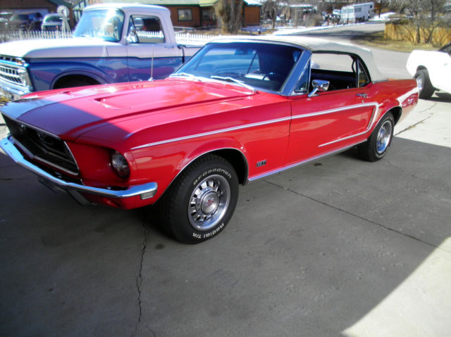 1968 Ford Mustang A REAL GT CONVERTIBLE J CODE