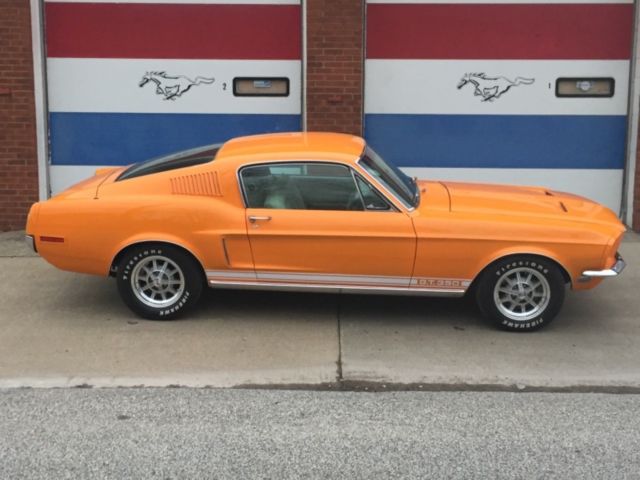 1968 Ford Mustang Tangerine & Parchment Exc Restored