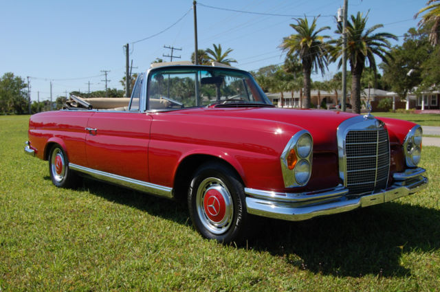 1968 mercedes benz 280se cabriolet coupe converted with