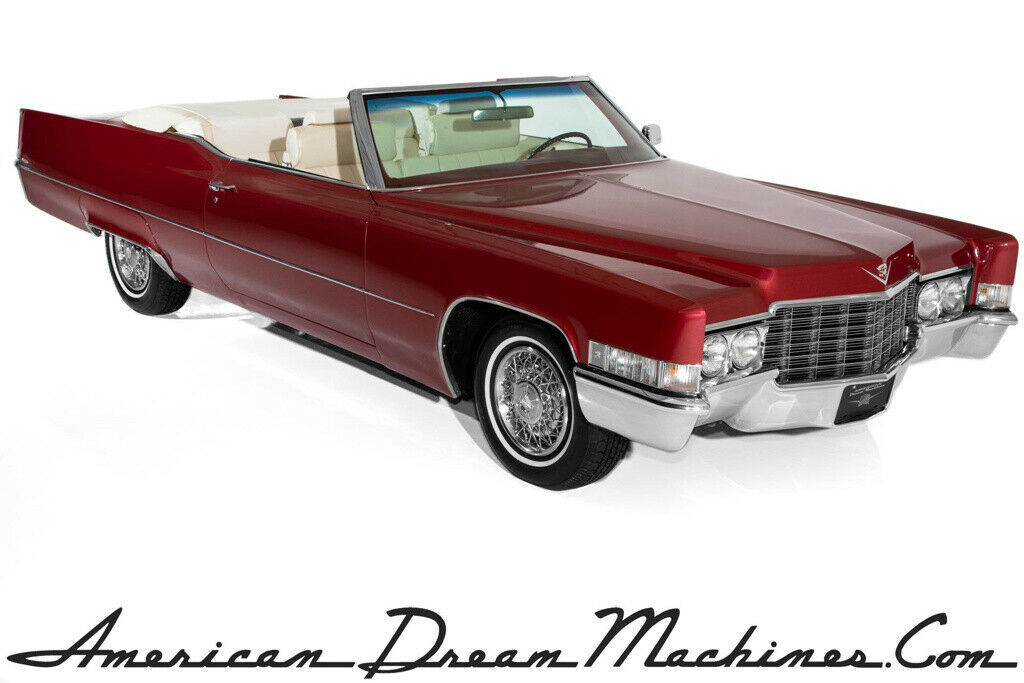 1969 Cadillac DeVille Convertible Red/White 472 Automatic, Loaded