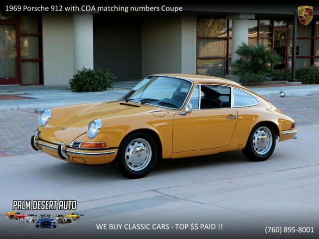 1969 Porsche 912 with COA matching numbers Coupe