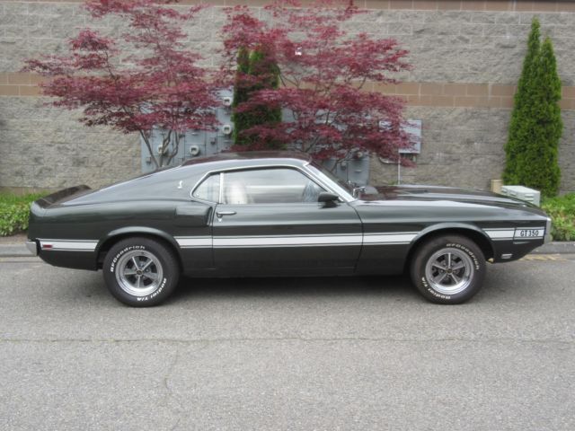 1969 Ford Mustang Shelby GT-350 Fastback Rare Color Black Jade