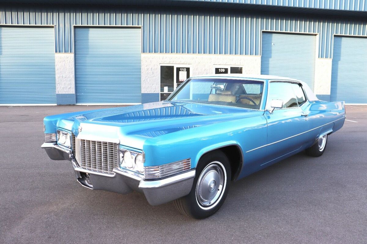1970 Cadillac DeVille Coupe Cold A/C 2 Owners 1 Repaint 