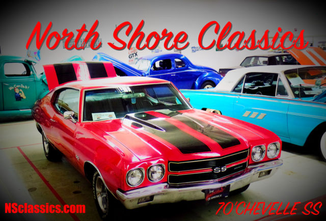 1970 Chevrolet Chevelle Red-SS TRIBUTE-BUCKET SEATS-CENTER CONSOLE