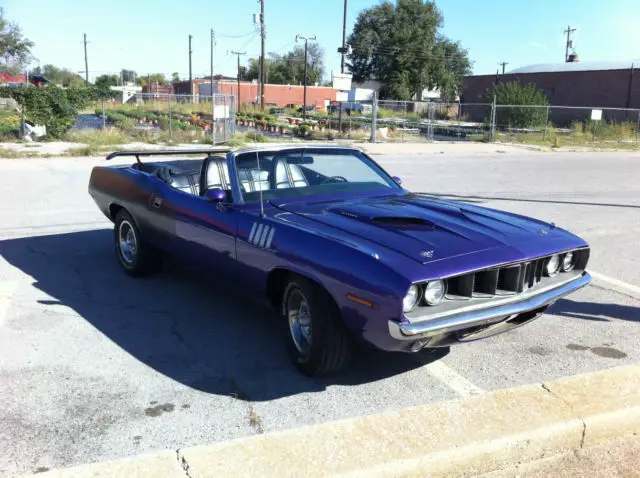 1971 Plymouth Barracuda Convertible Cuda Clone 440 6 Pack 4 Speed For