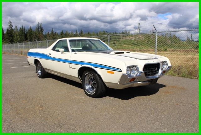 1972 Ford Ranchero Rare GT Optioned 4 Speed, 3.50 Traction Lock, Tach & Gauges