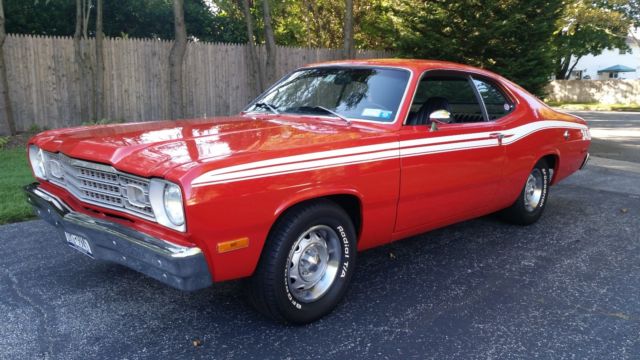 1973 Plymouth Duster Leather interior with bucket seats