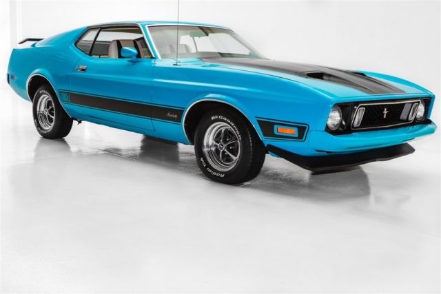 1973 Ford Mustang Mach 1, New Chrome Magnums