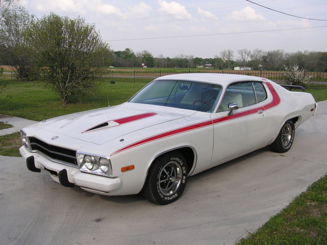 1973 Plymouth Satellite Road Runner stripes and hood