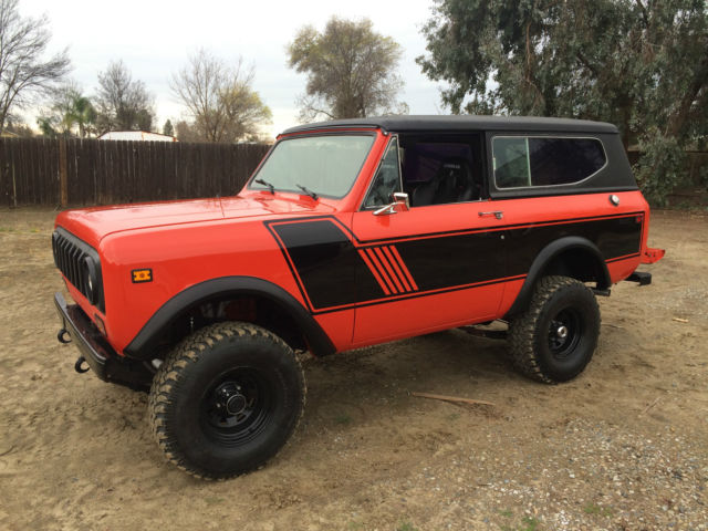 1974 IH Scout II, Flame Red, Resto, 4x4, Automatic, Lifted for sale