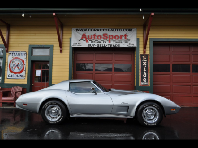 1975 Chevrolet Corvette Original #'s Matching Silver/Red Coupe