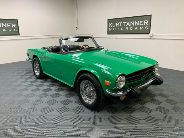 1975 Triumph TR-6 1975 TRIUMPH TR-6. 4-SPEED WITH OVERDRIVE, CHROME WIRE WHEELS.