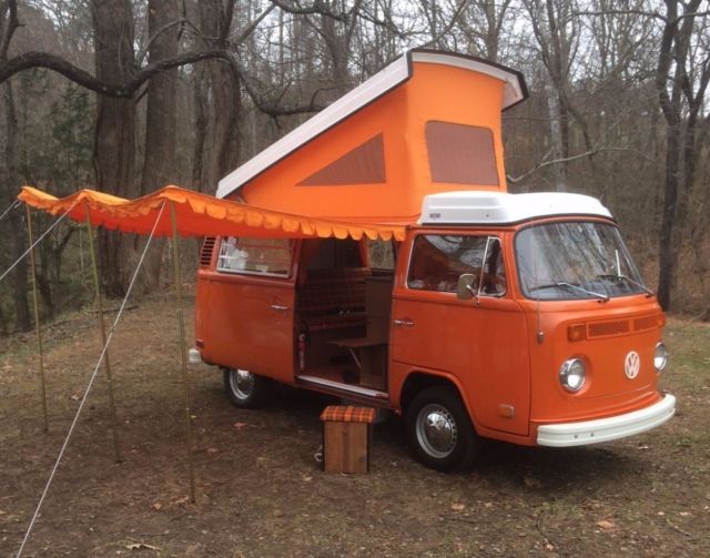 orange vw camper