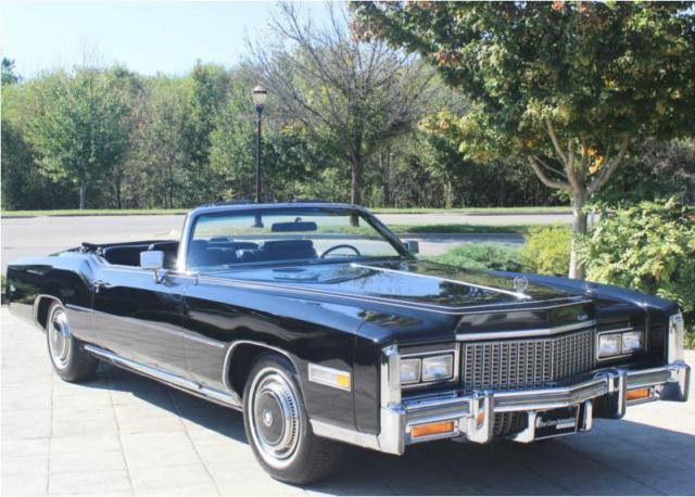 1976 Cadillac Eldorado Convertible Absolutely Beautiful! BLACK