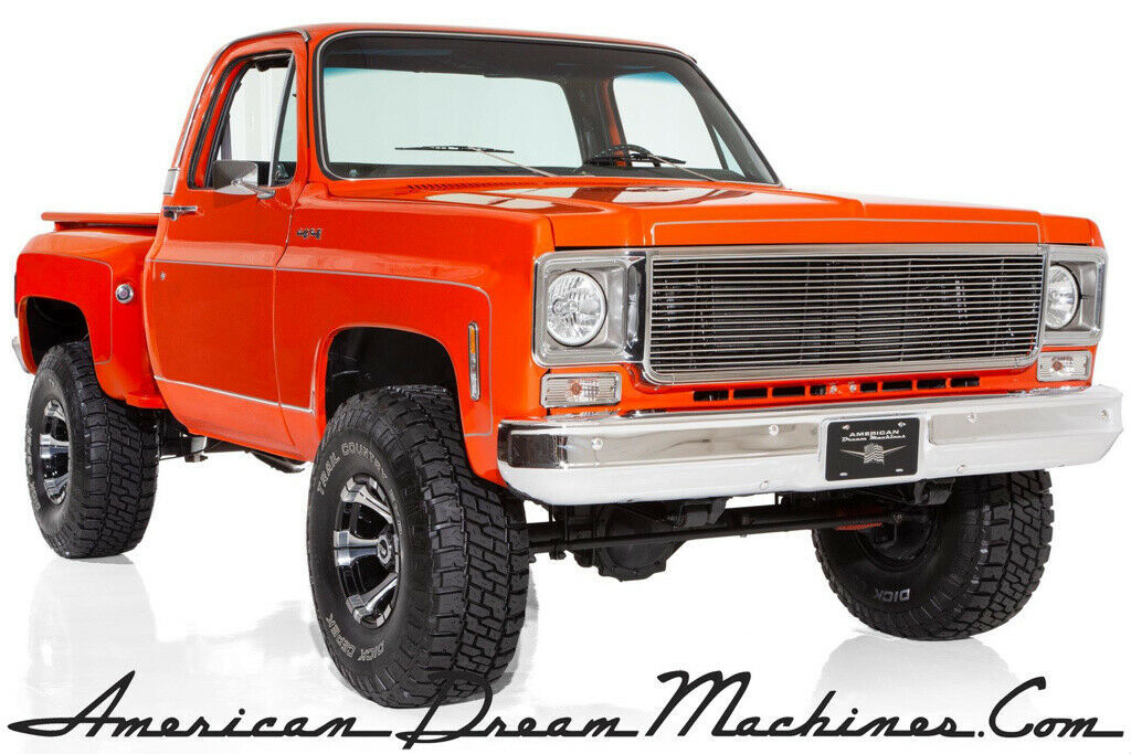1978 GMC Pickup 4WD 1/2 Ton Orange/Black 355 Automatic