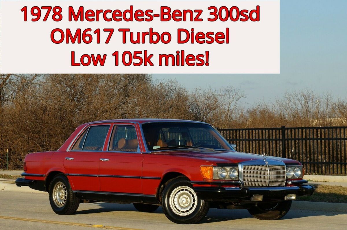 1978 Mercedes-Benz 300-Series 300sd Turbo Diesel * W116 * OM617 * NO RESERVE