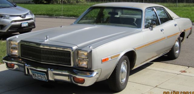 1978 Plymouth Salon Grey with silver and chrome trim