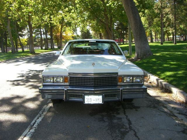 1979 Cadillac DeVille White, Red Leather