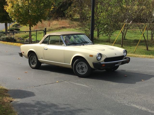1980 Fiat 124 Spider 2.0 Fuel Injected
