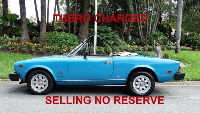 1982 Fiat SPIDER 2000 TURBO CONVERTIBLE LEGEND TURBO CHARGED