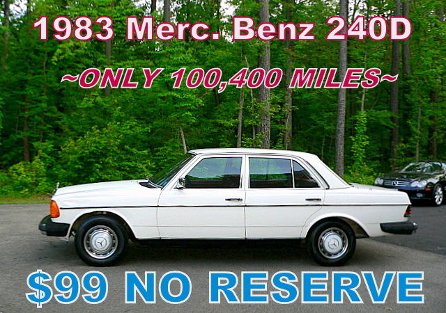 1983 Mercedes-Benz 200-Series 240D Diesel Rarer Than A 300D!    ~$99 NO RESERVE~