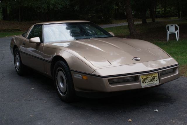 1984 Chevrolet Corvette brown leather interior