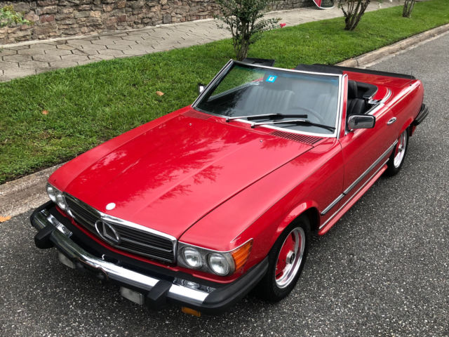 1984 Mercedes-Benz SL-Class 568 Signal Red ext. w. Black LEATHER