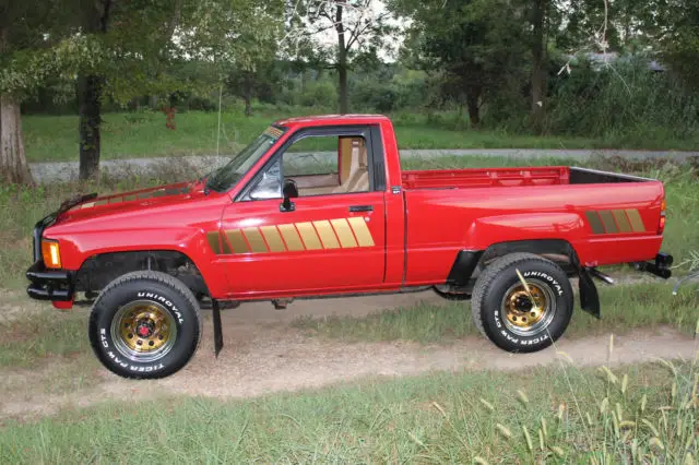 Red Toyota Pickup 1985