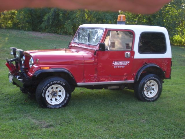 1986 Jeep CJ Base Deluxe Red