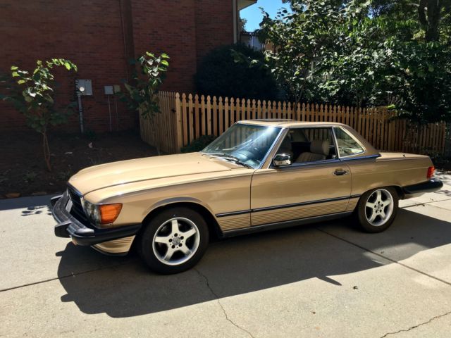 1986 Mercedes-Benz SL-Class convertible with  both rag and hard top