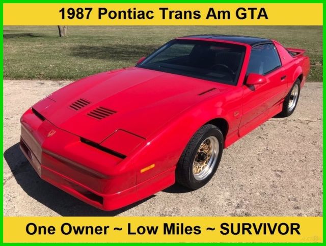 1987 Pontiac Trans Am Firebird Trans Am GTA