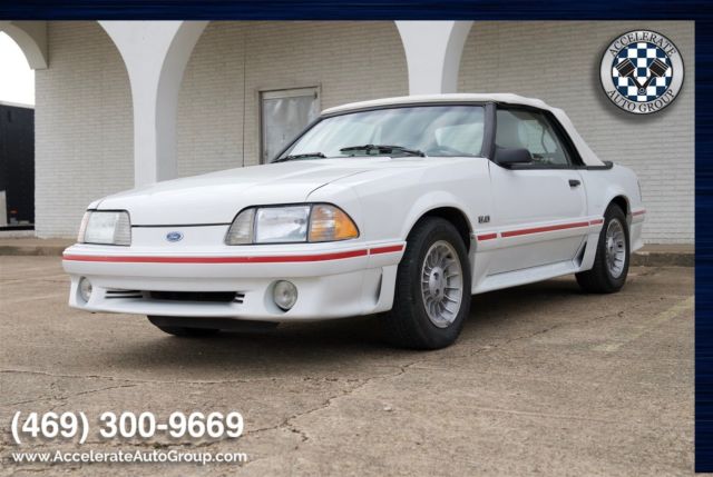 1987 Ford Mustang GT CONV, ONLY 27,999 ACTUAL MILES, CLEAN CARFAX