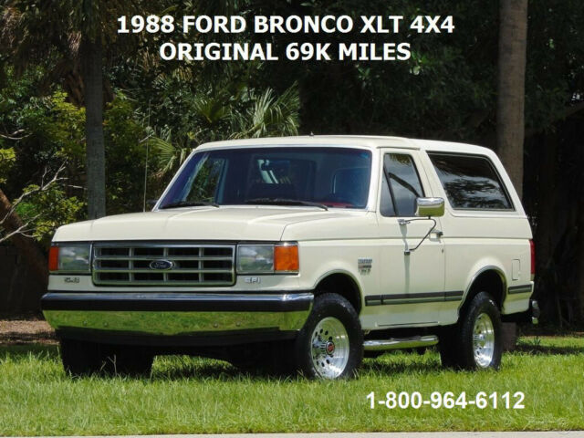 1988 Ford Bronco BRONCO 4X4 ICE COLD AC ORIIGNAL MANUALS AND MILES MUST SEE