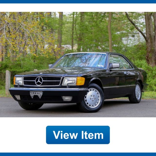 1988 Mercedes-Benz S-Class 560 SEC Coupe 2DR W126 Classic Collectible CARFAX