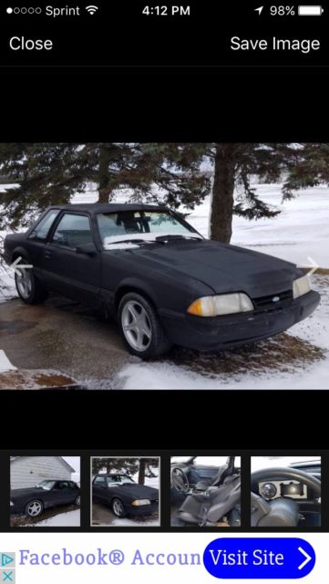 1988 Ford Mustang Lx notch