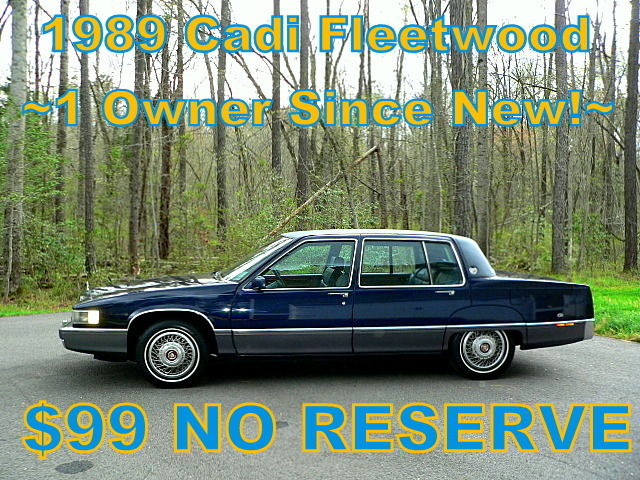 1989 Cadillac Fleetwood FWD Luxury Sedan      ~$99 NO RESERVE~
