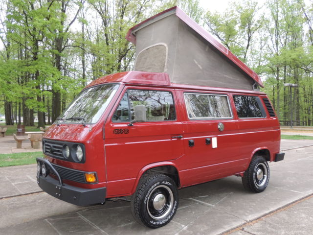 1989 Volkswagen Bus/Vanagon SYNCRO Westfalia PopTop Expedition Vehicle