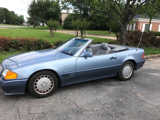 1990 Mercedes-Benz SL-Class Leather Seats, Gray