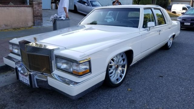 1990 Cadillac Brougham Gold and chrome