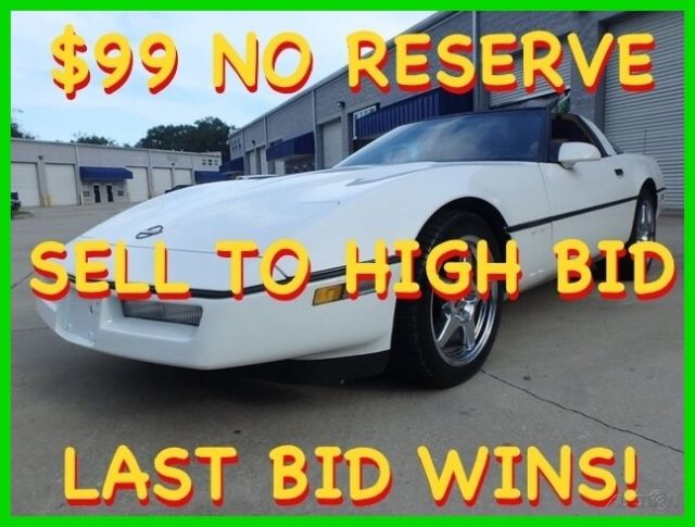 1990 Chevrolet Corvette 6 SPD SPORT SEATS NEW CLUTCH $99 NO RESERVE