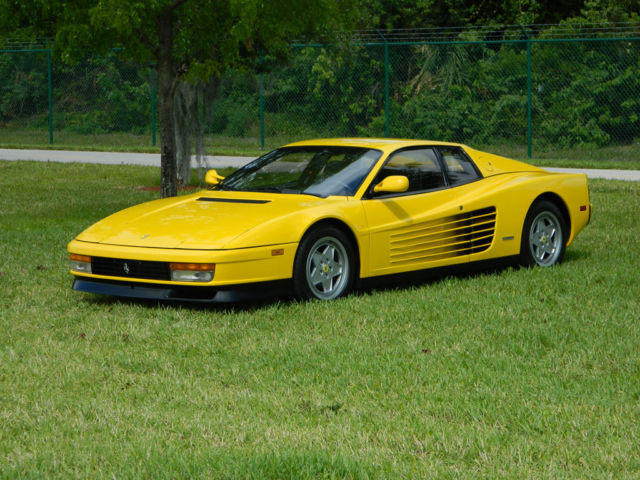 1990 Ferrari Testarossa Rare Giallo Fly Yellow Testarossa with Major Done