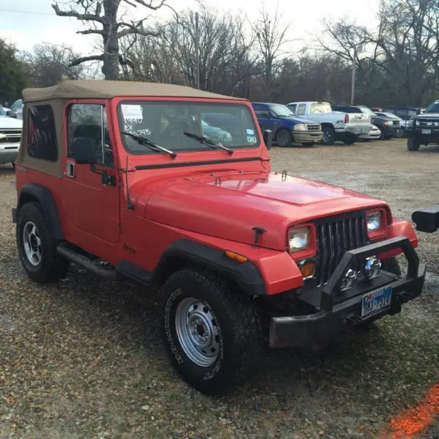 1990 Jeep Wrangler YJ - 4WD Manual 5-Speed 4WD I4 2.5L for sale: photos