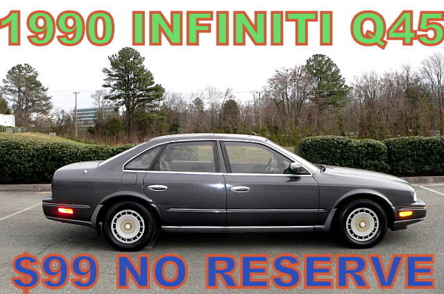 1990 Infiniti Q45 4.5 V8 Sedan   ~$99 No Reserve~