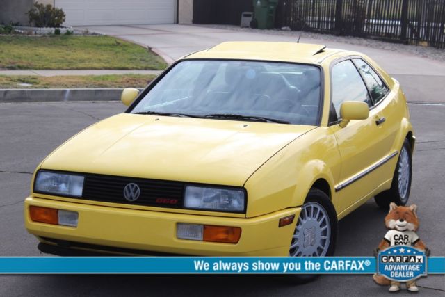 1990 Volkswagen Corrado VOLKSWAGEN CORRADO 77K ORIGINAL MLS 1-OWNER