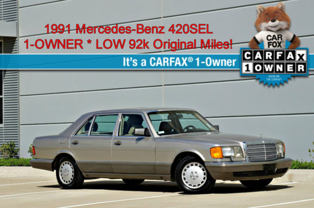 1991 Mercedes-Benz 400-Series 420SEL * W126 * 1-OWNER * 92k miles * NO RESERVE