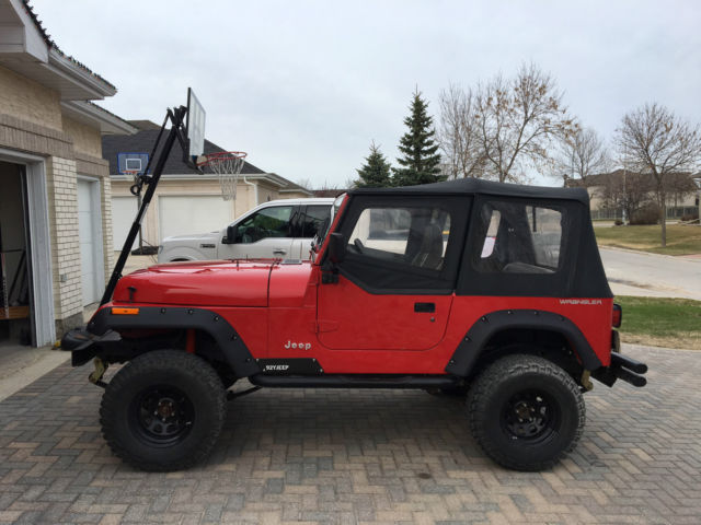 1992 Jeep Wrangler red