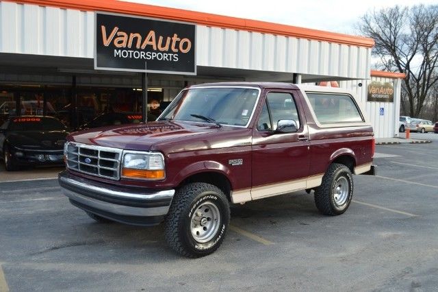 1993 Ford Bronco Eddie Bauer 4X4 Removable Rear Hard Top
